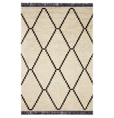 Chris Loves Julia x Loloi Alice Cream/Charcoal Rug