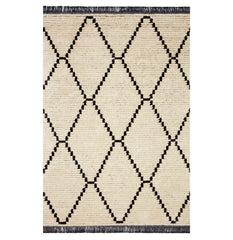 Chris Loves Julia x Loloi Alice Cream/Charcoal Rug
