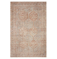 Chris Loves Julia x Loloi Jules Tangerine/Mist Rug