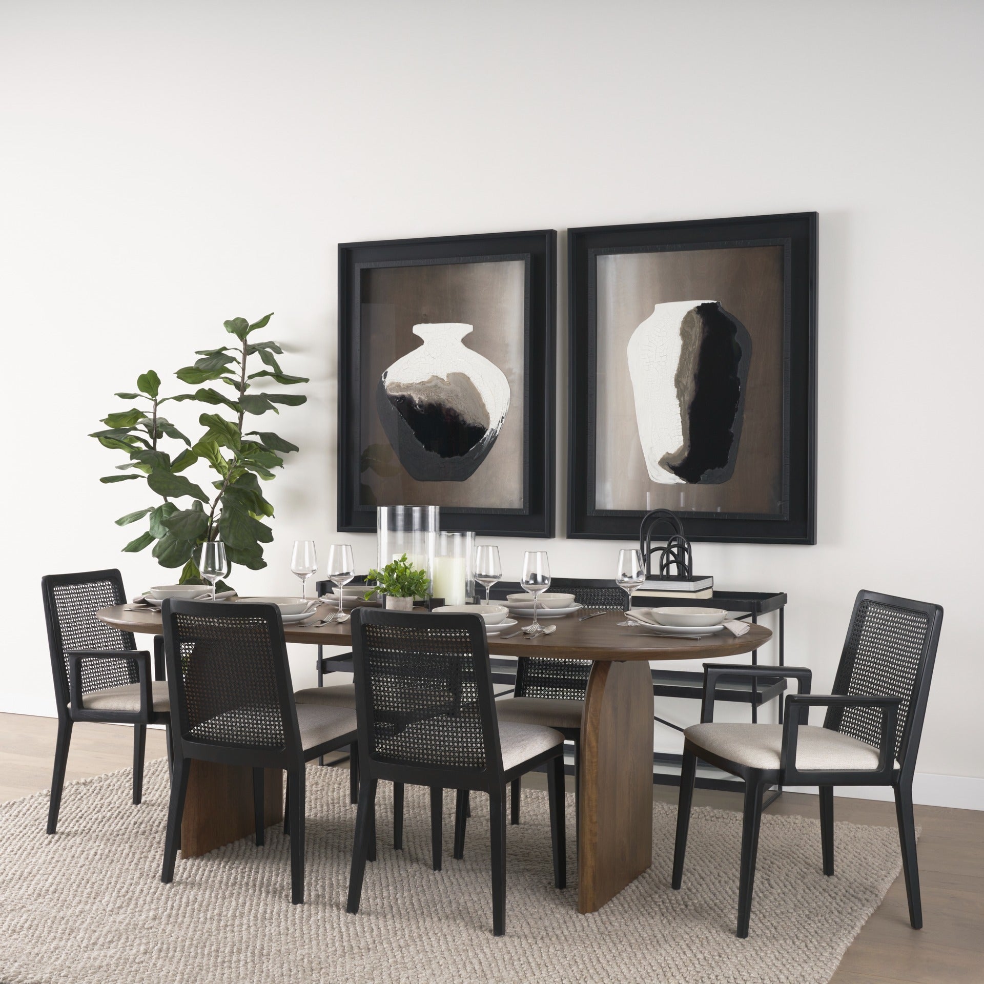 Clare Dining Chair - Black Wood