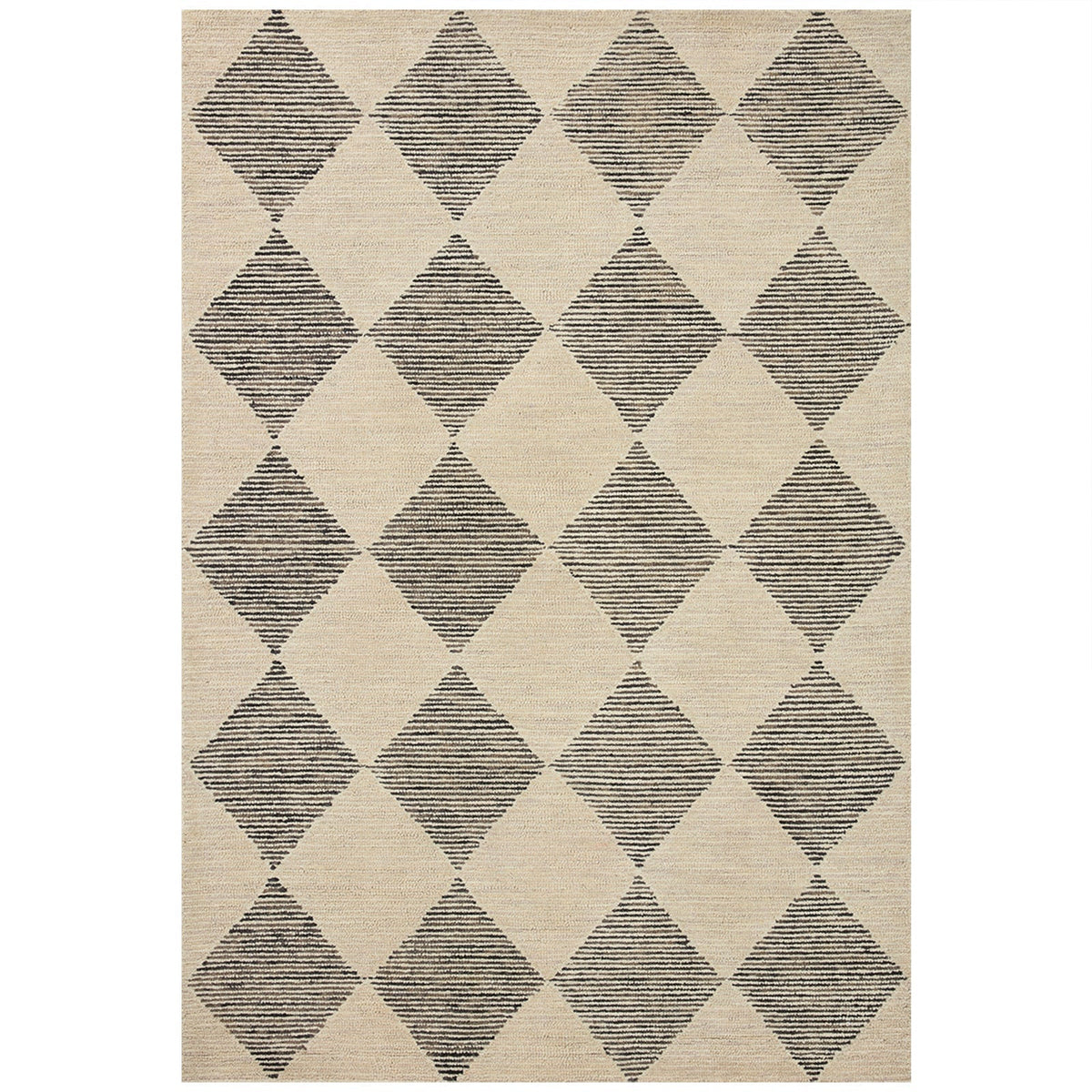 Chris Loves Julia x Loloi Francis Beige/Charcoal Rug
