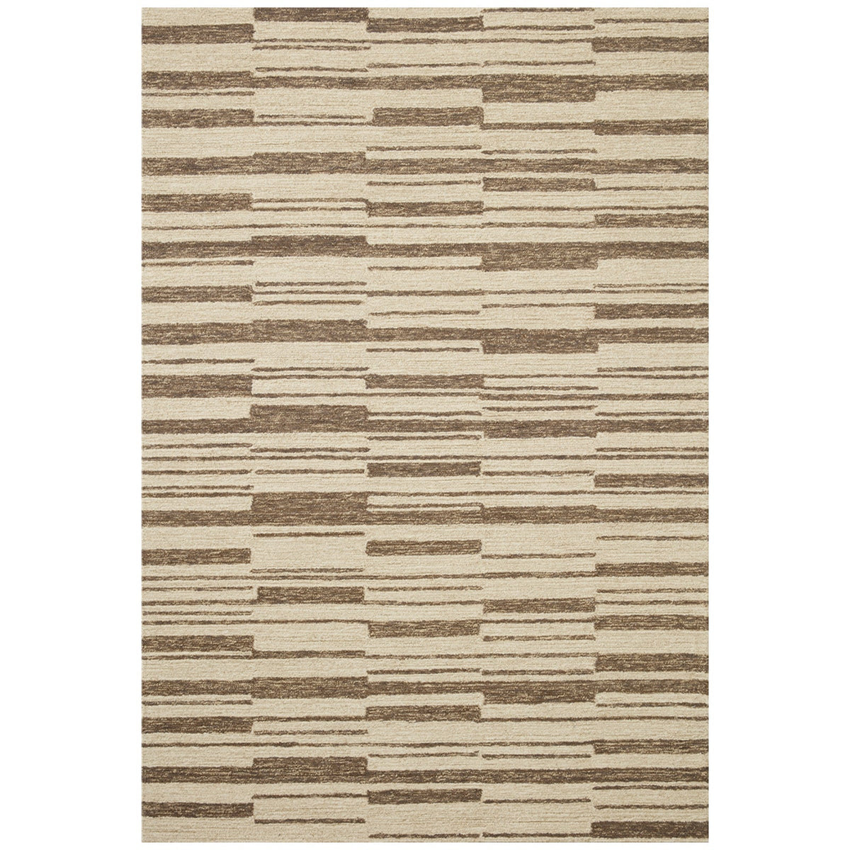 Chris Loves Julia x Loloi Polly Beige/Tobacco Rug