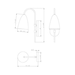 Desi Sconce - Brass