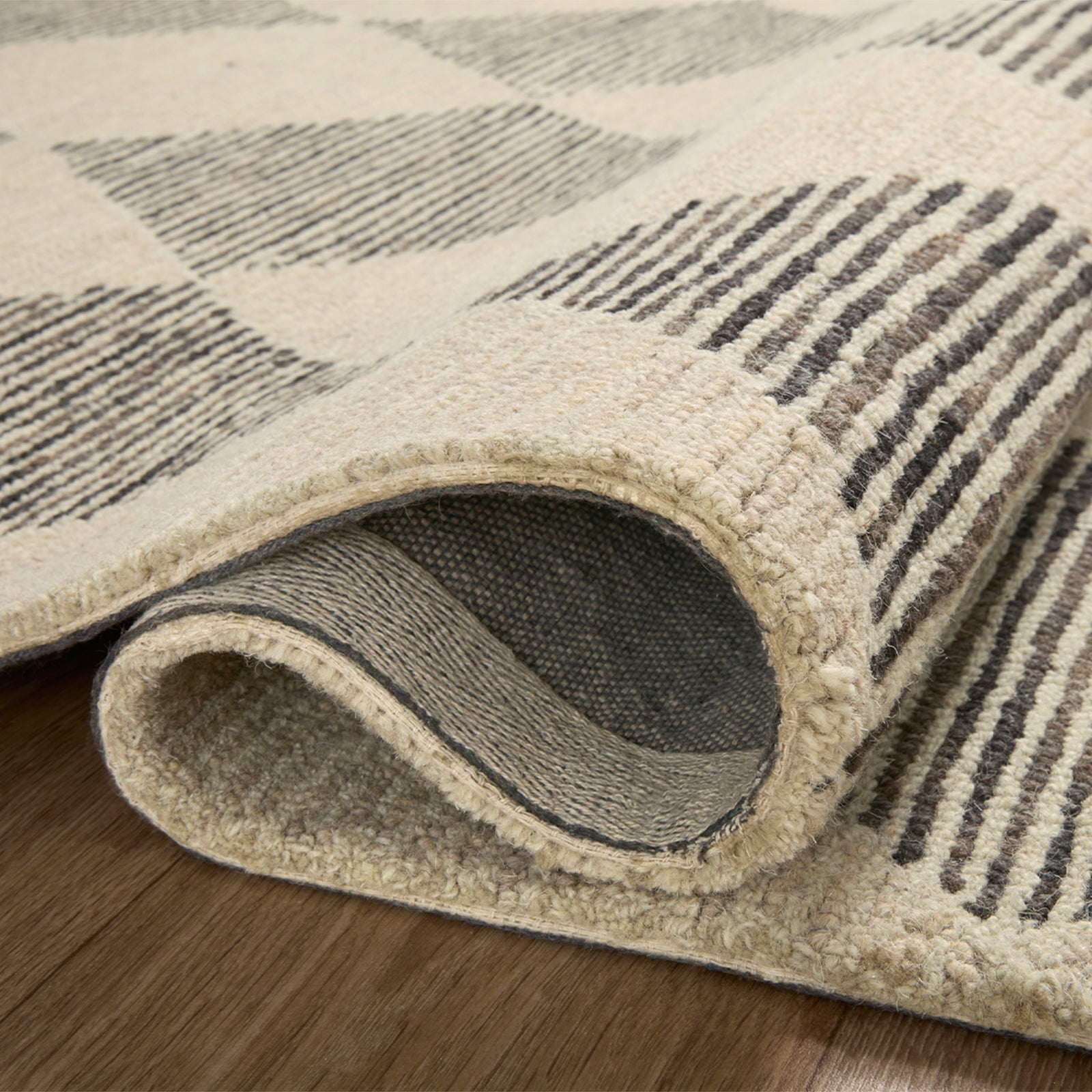 Chris Loves Julia x Loloi Francis Beige/Charcoal Rug