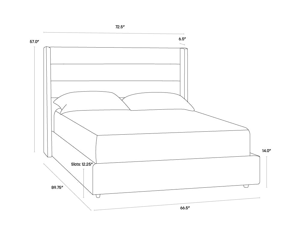 Elgin Bed - Merino Pearl