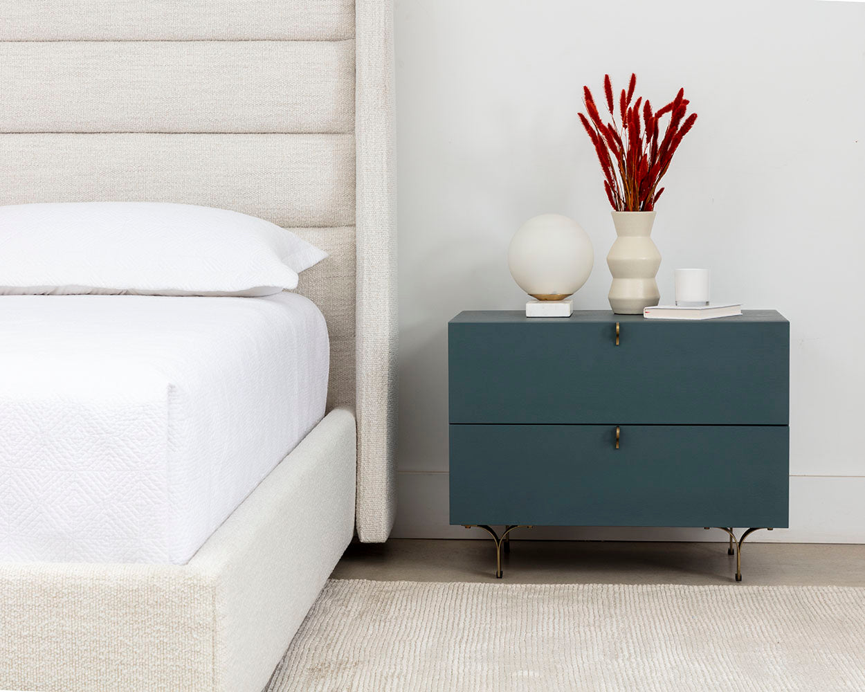 Elgin Bed - Merino Pearl