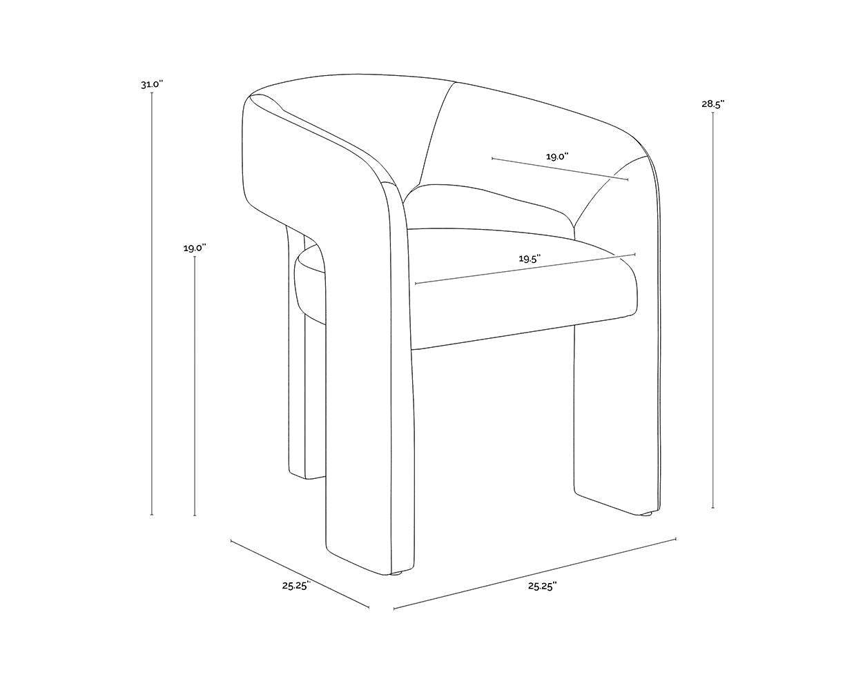 Delta Dining Chair - Black