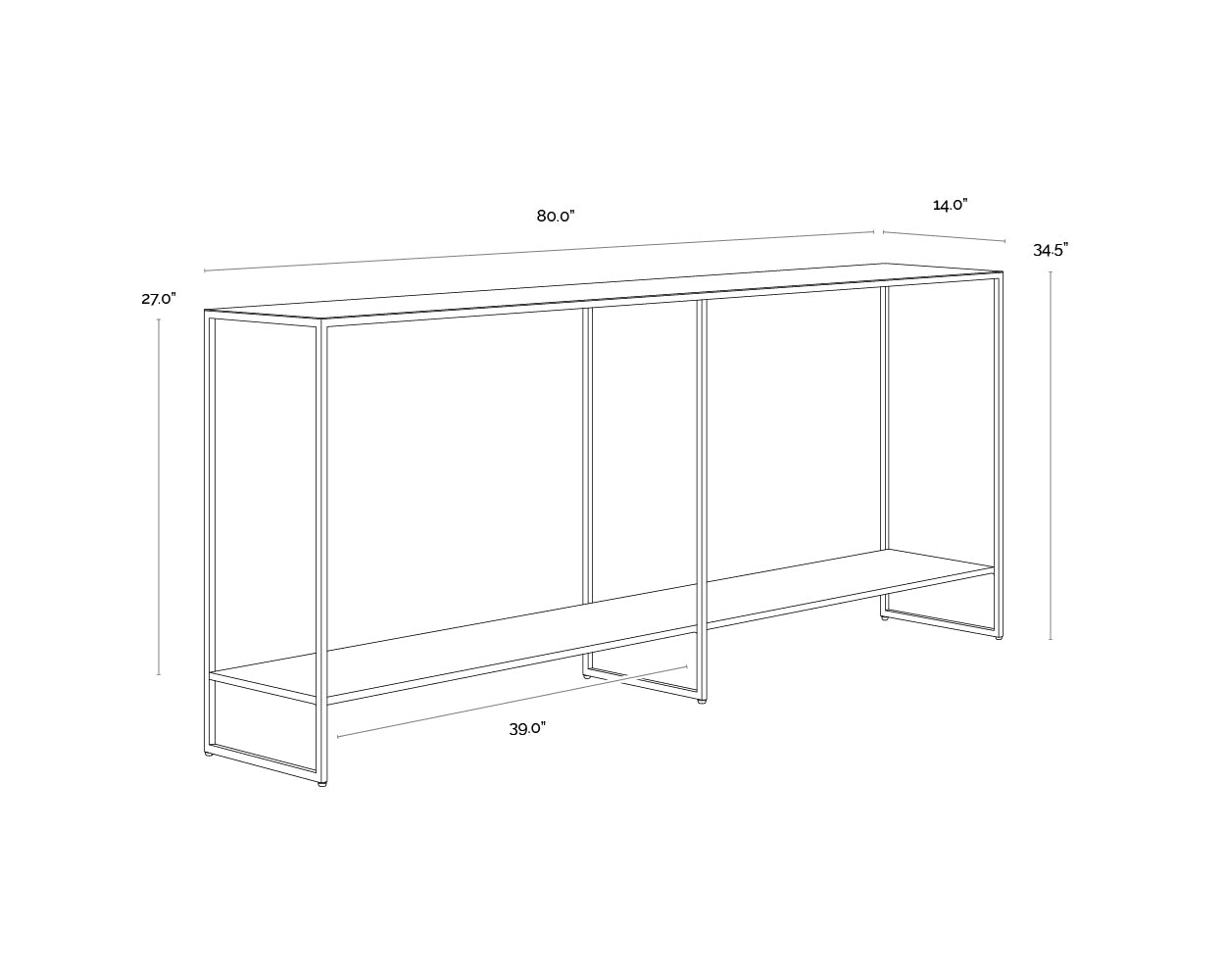 Eiffel Console Table