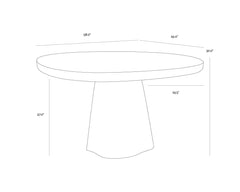 Carina Concrete Dining Table