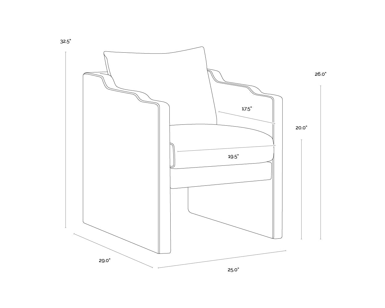 Calico Dining Chair - Camel