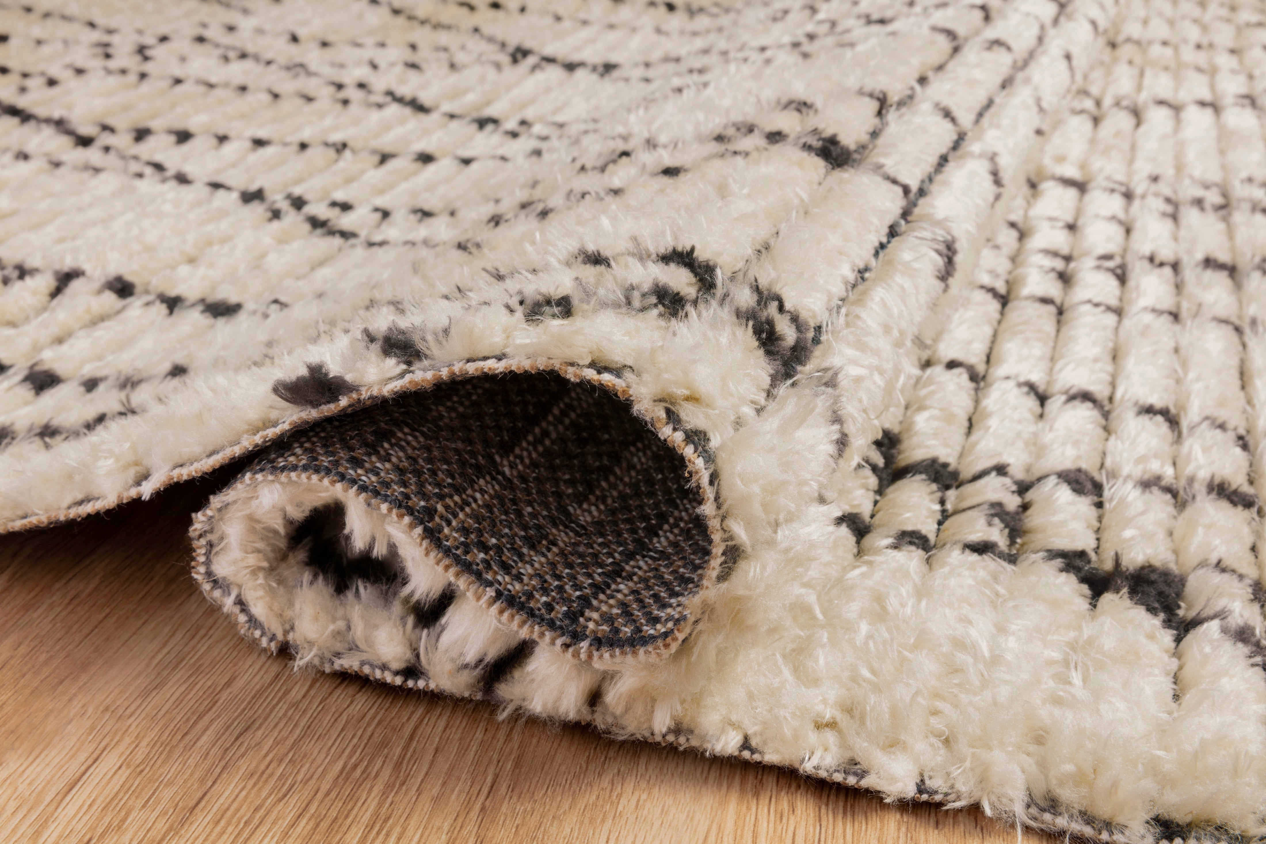 Chris Loves Julia x Loloi Alice Cream/Charcoal II Rug