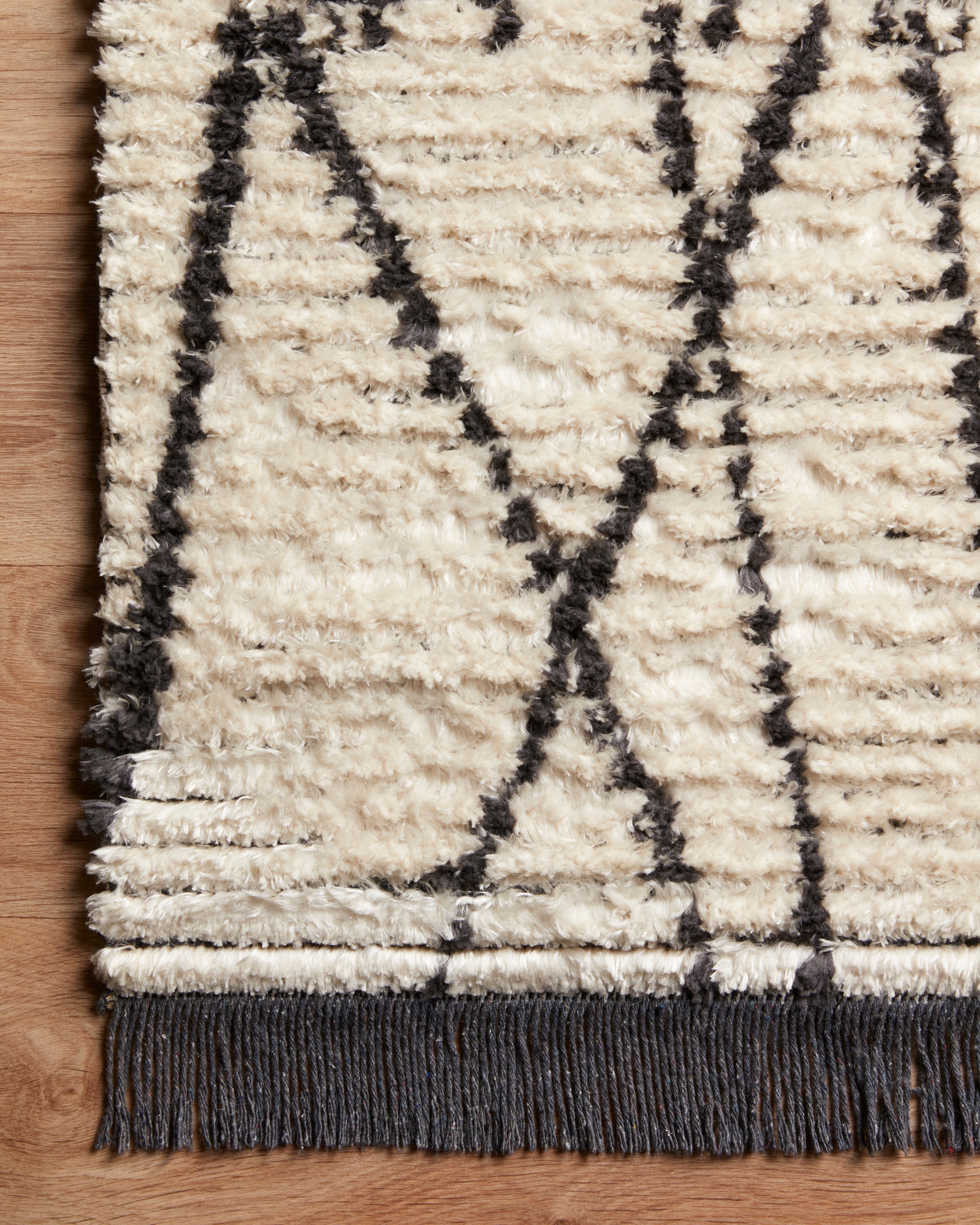 Chris Loves Julia x Loloi Alice Cream/Charcoal II Rug