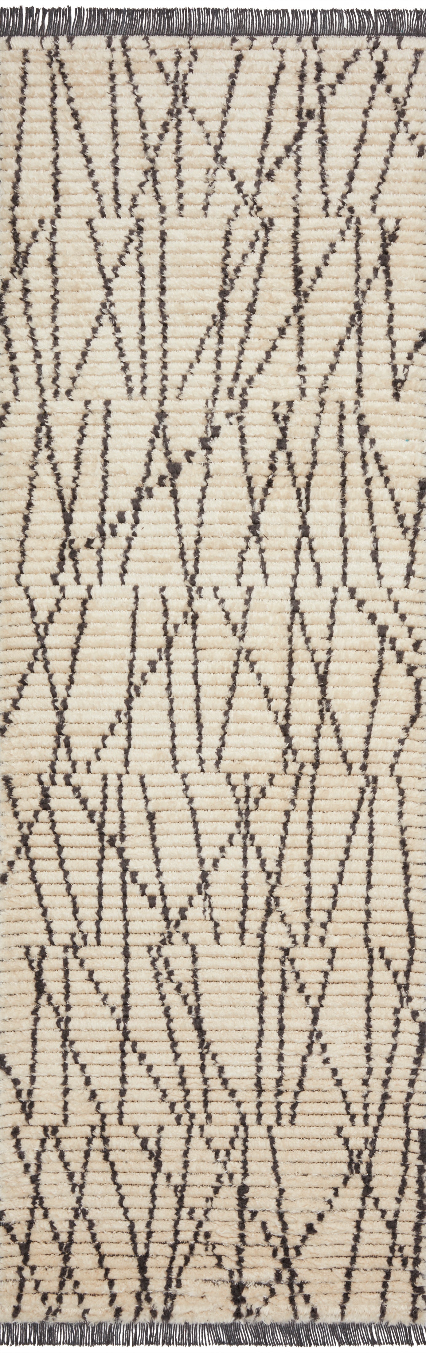 Chris Loves Julia x Loloi Alice Cream/Charcoal II Rug