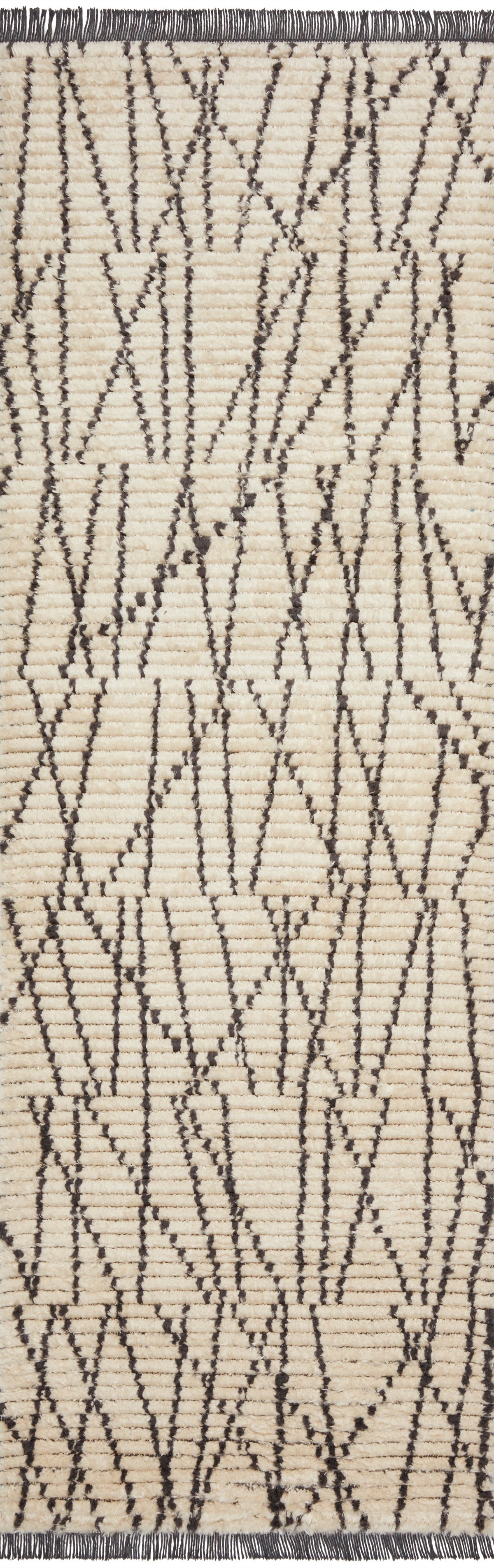 Chris Loves Julia x Loloi Alice Cream/Charcoal II Rug