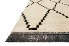 Chris Loves Julia x Loloi Alice Cream/Charcoal Rug