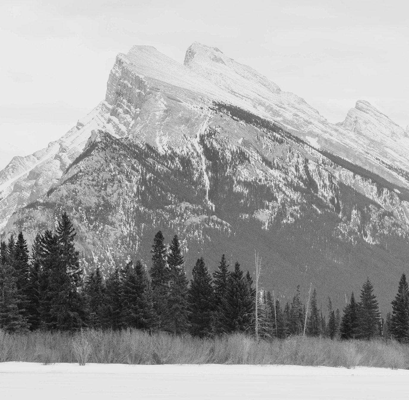 Banff Rundle Mountain Framed Print