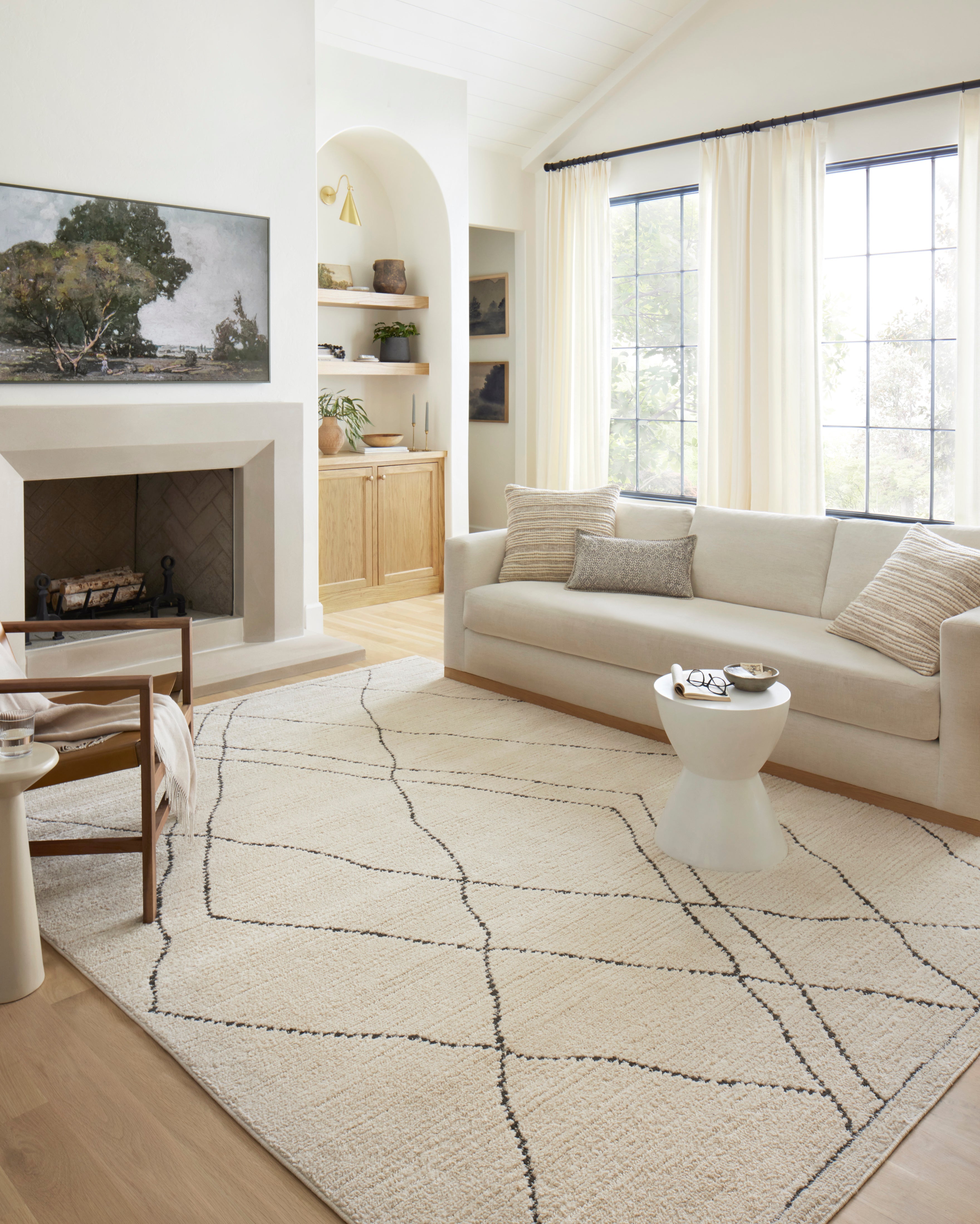 Fabian Ivory/Charcoal Rug