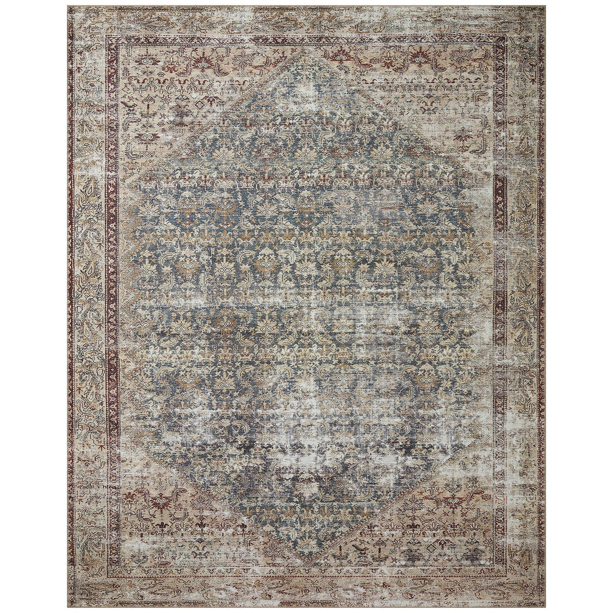 Amber Lewis x Loloi Georgie Teal/Antique Rug