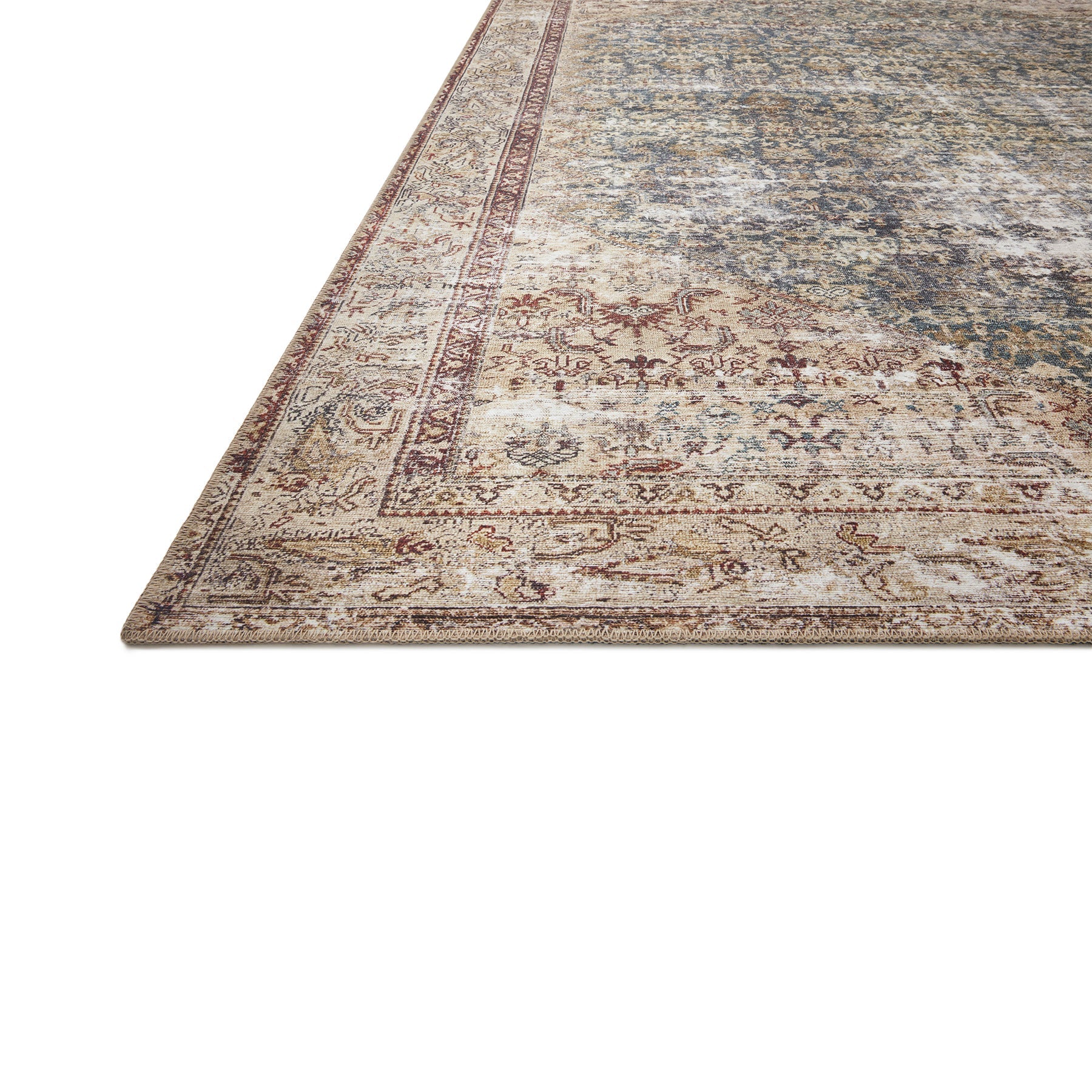 Amber Lewis x Loloi Georgie Teal/Antique Rug