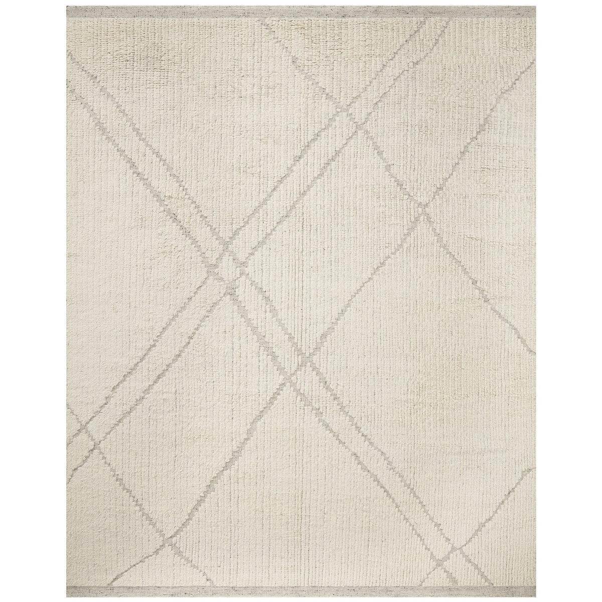 Amber Lewis x Loloi Gwyneth Ivory/Silver Rug