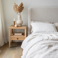 Hara 1 Drawer Accent Table - Natural Oak