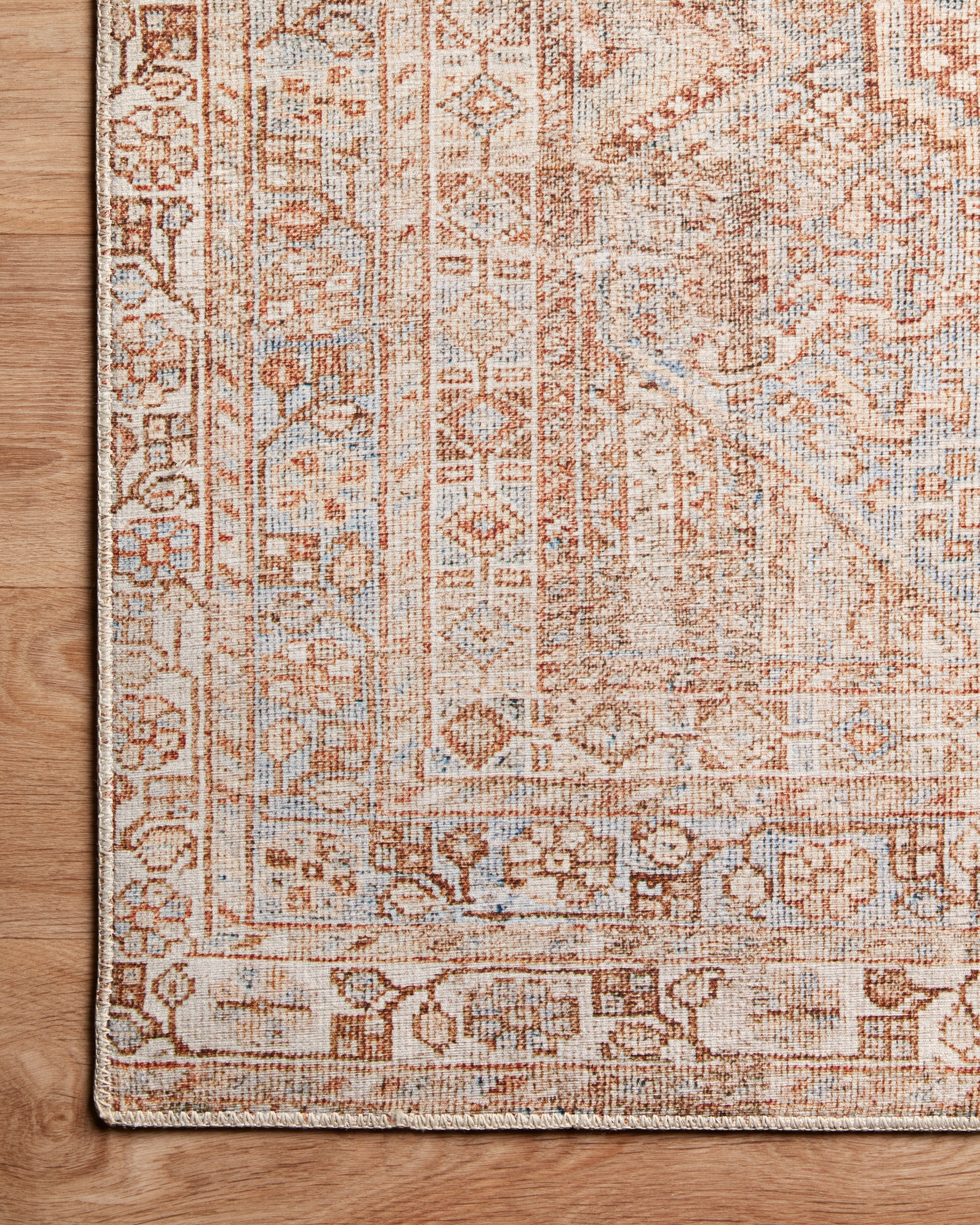 Chris Loves Julia x Loloi Jules Tangerine/Mist Rug