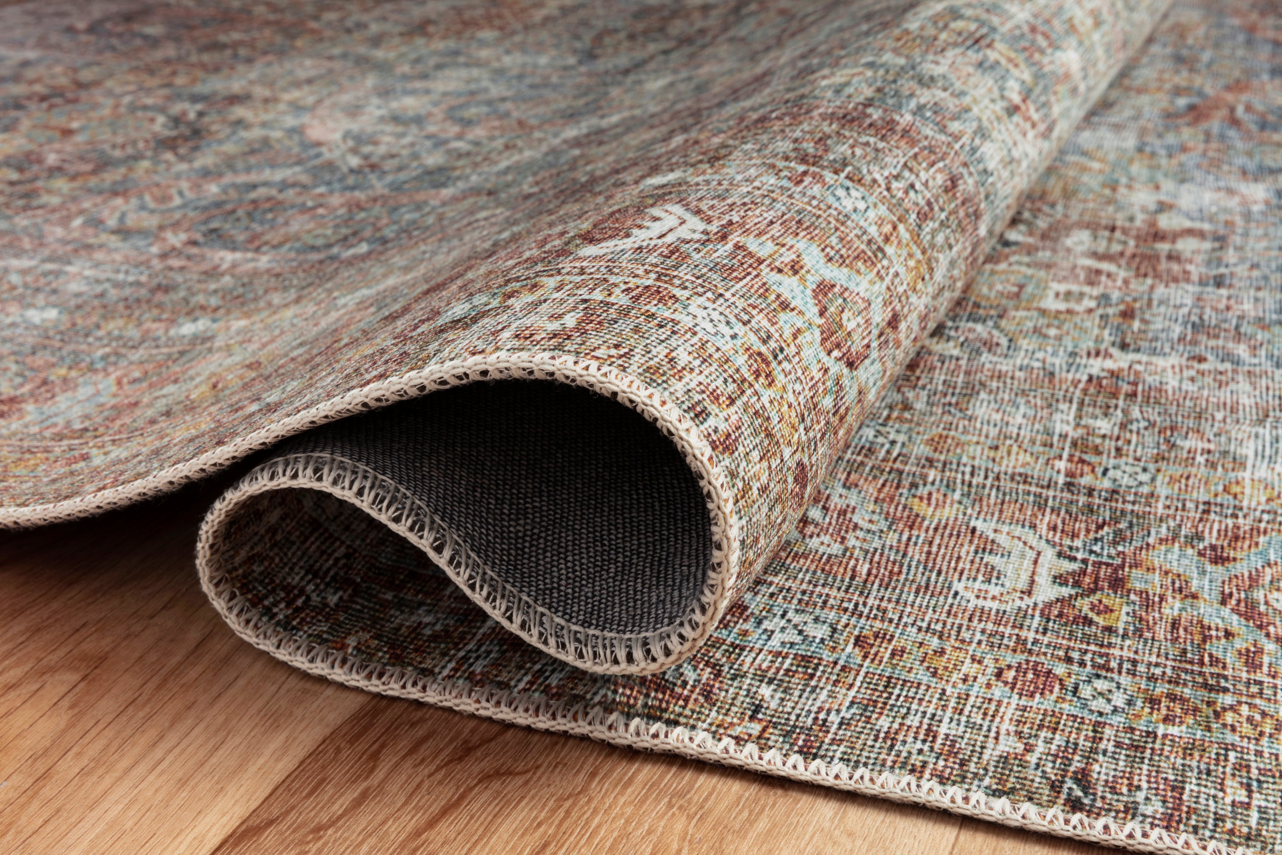Chris Loves Julia x Loloi Jules Lagoon/Brick Rug