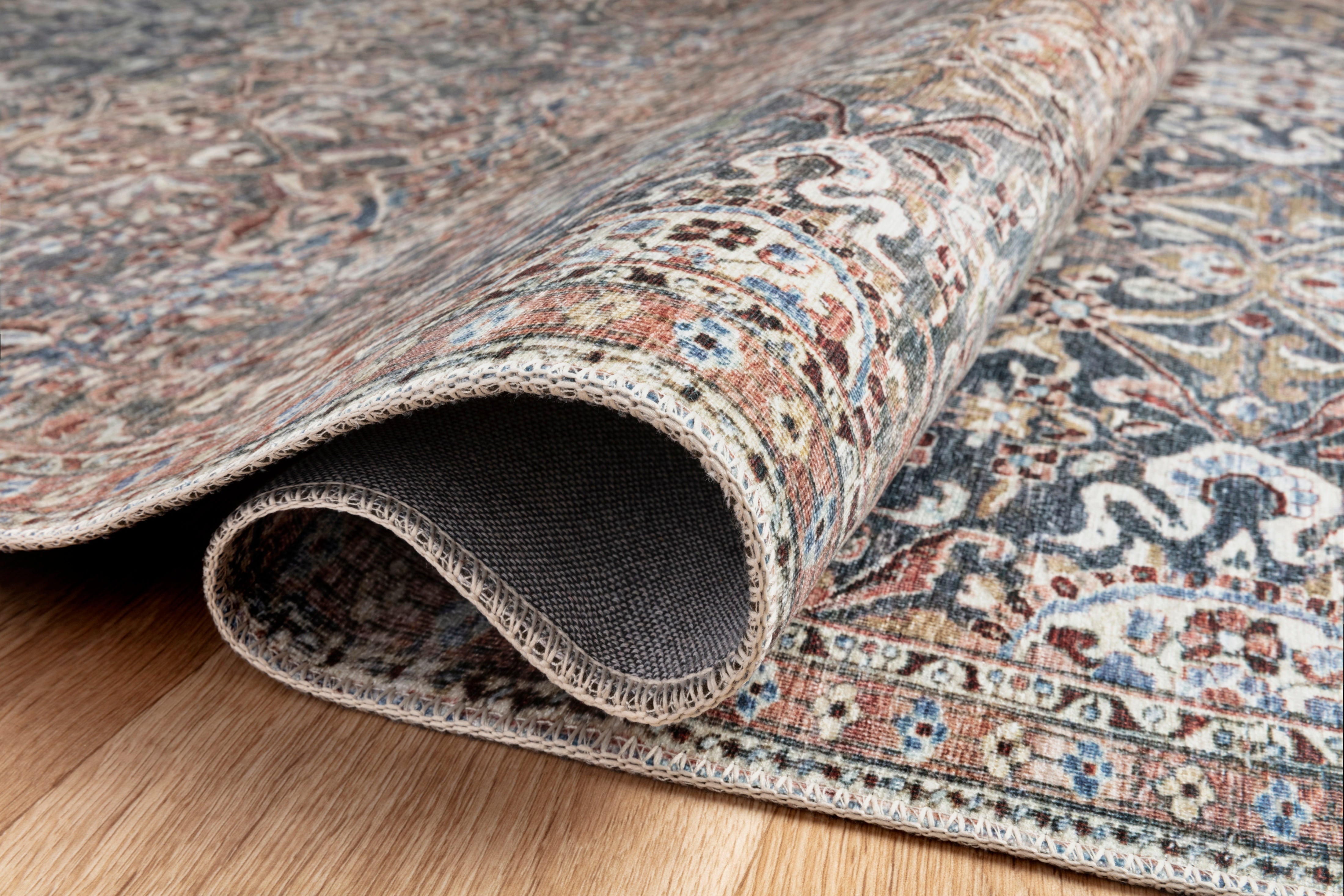 Chris Loves Julia x Loloi Jules Denim/Spice Rug