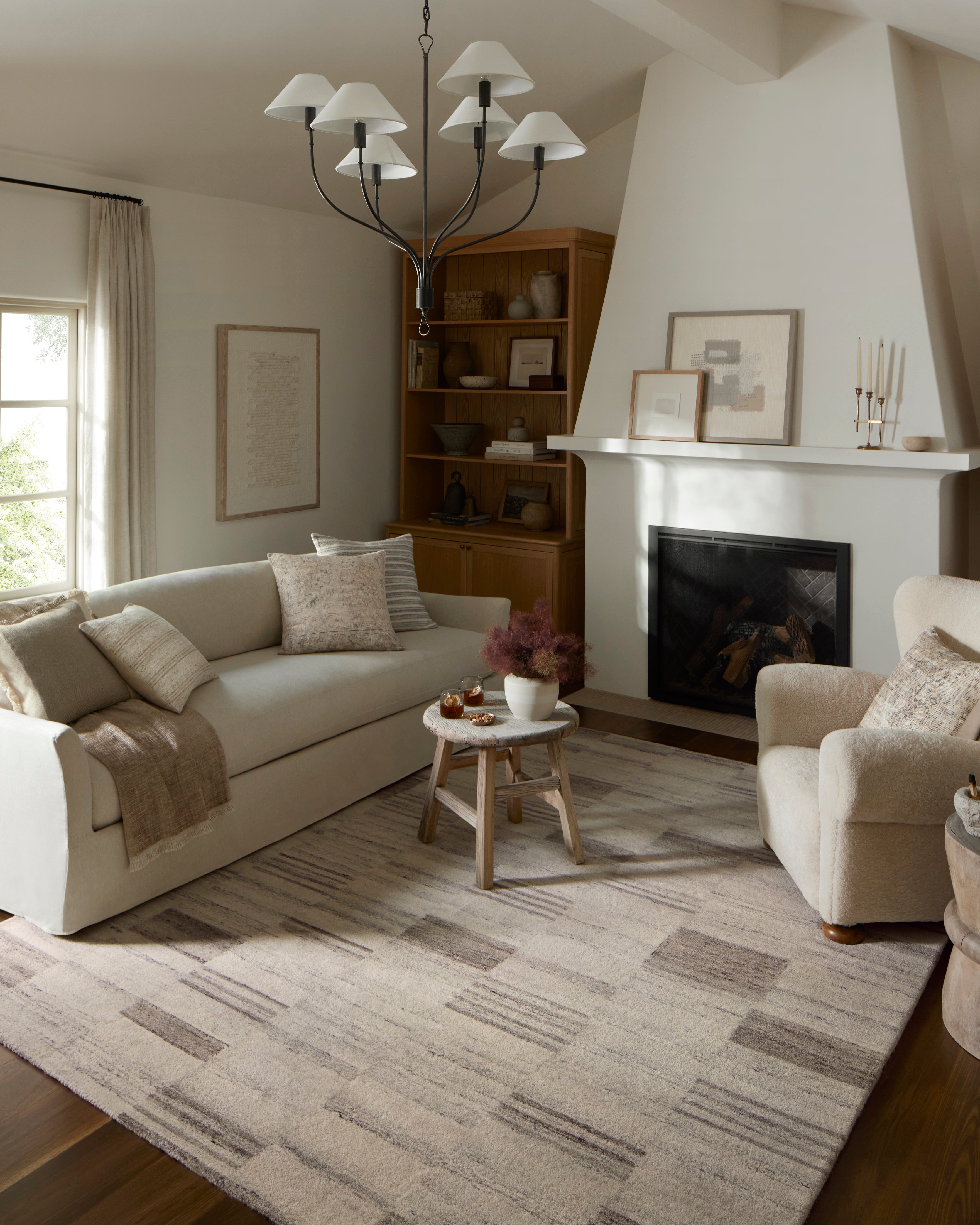 Amber Lewis x Loloi Rocky Ivory/Dove Rug