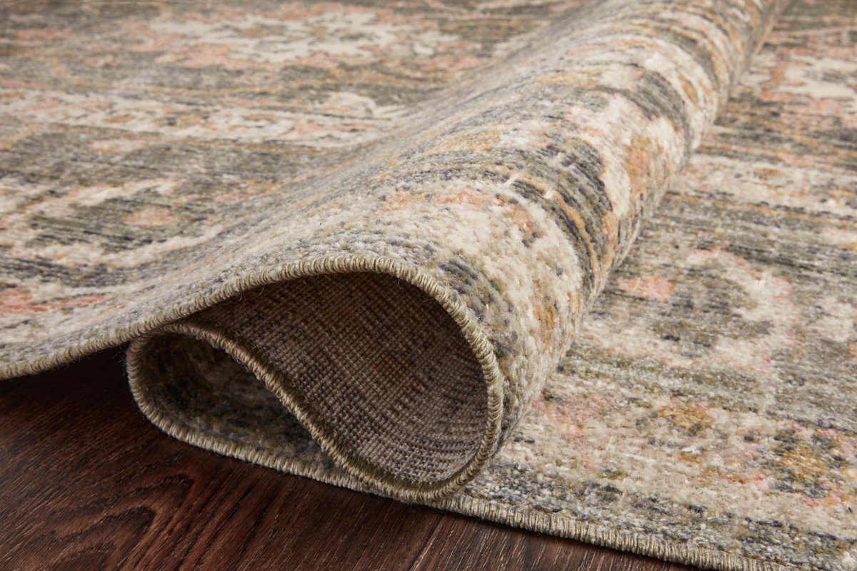 Chris Loves Julia x Loloi Rosemarie Sage/Blush Rug