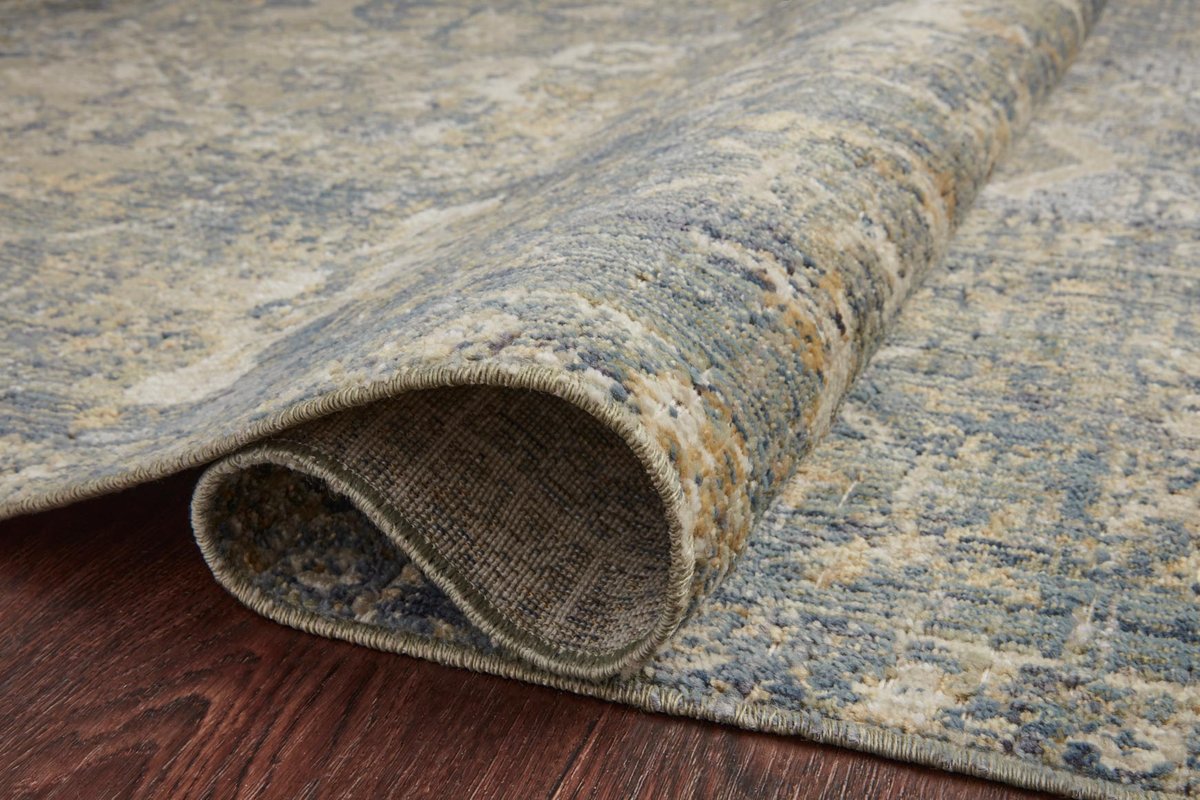 Chris Loves Julia x Loloi Rosemarie Sand/Lagoon Rug