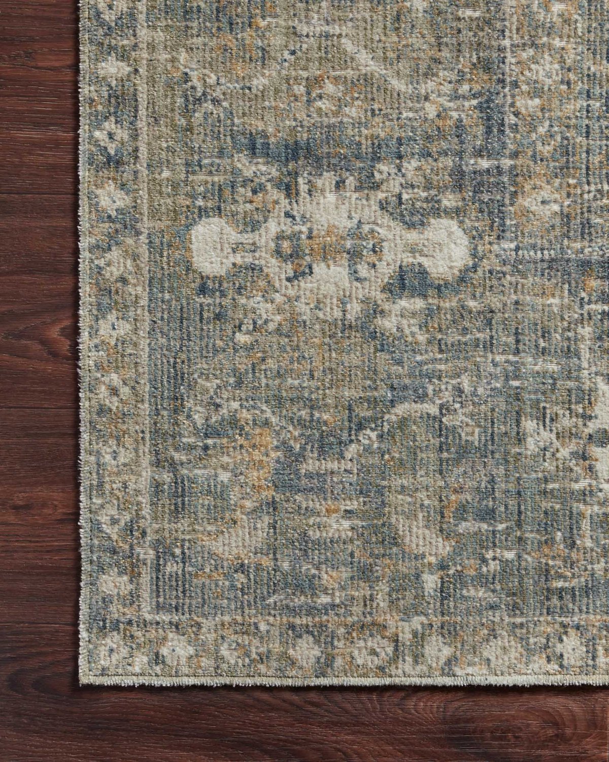 Chris Loves Julia x Loloi Rosemarie Sand/Lagoon Rug