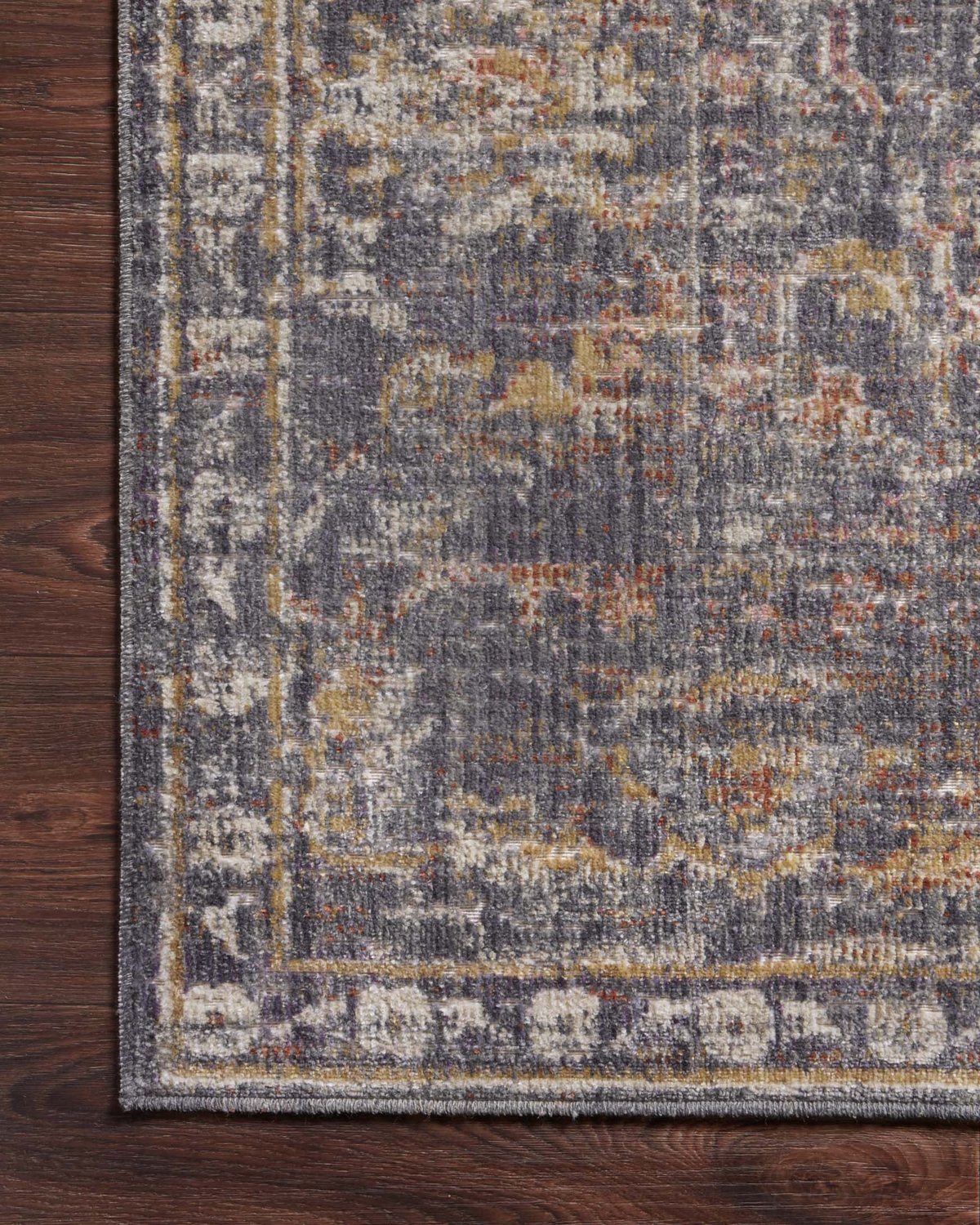 Chris Loves Julia x Loloi Rosemarie Graphite/Multi Rug