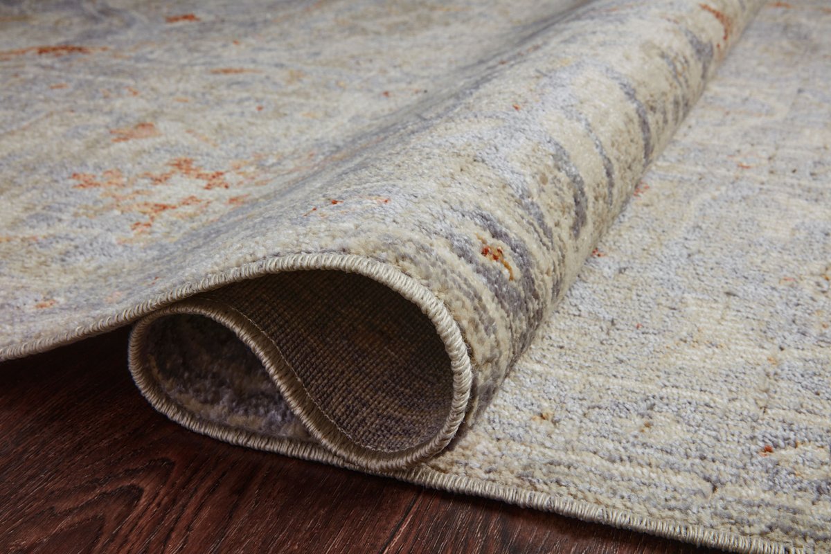 Chris Loves Julia x Loloi Rosemarie Oatmeal/Lavender Rug
