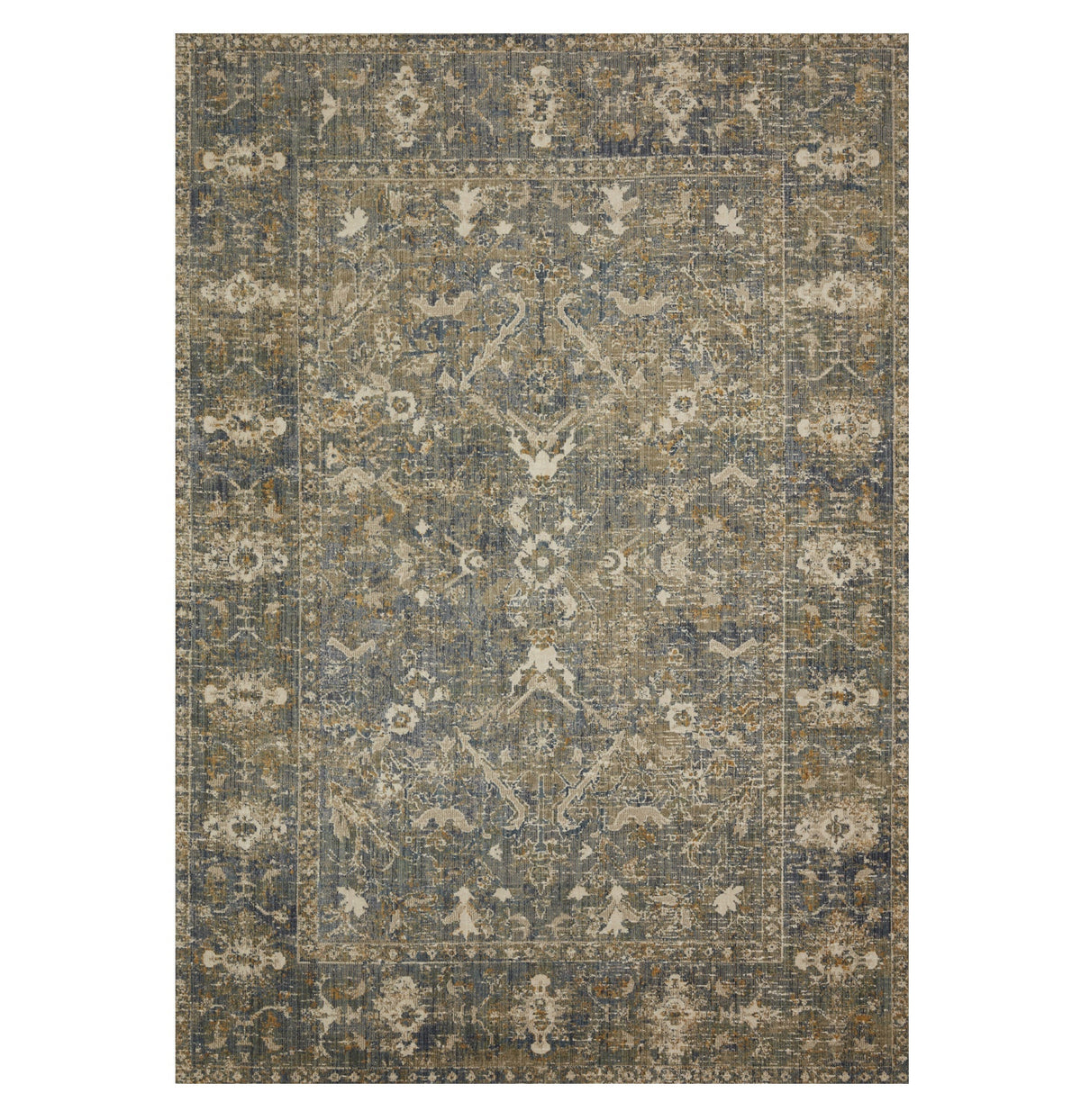 Chris Loves Julia x Loloi Rosemarie Sand/Lagoon Rug