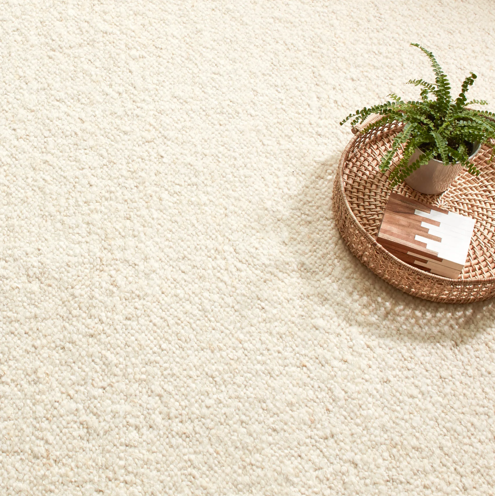Holmstead Ivory Handwoven Wool Rug