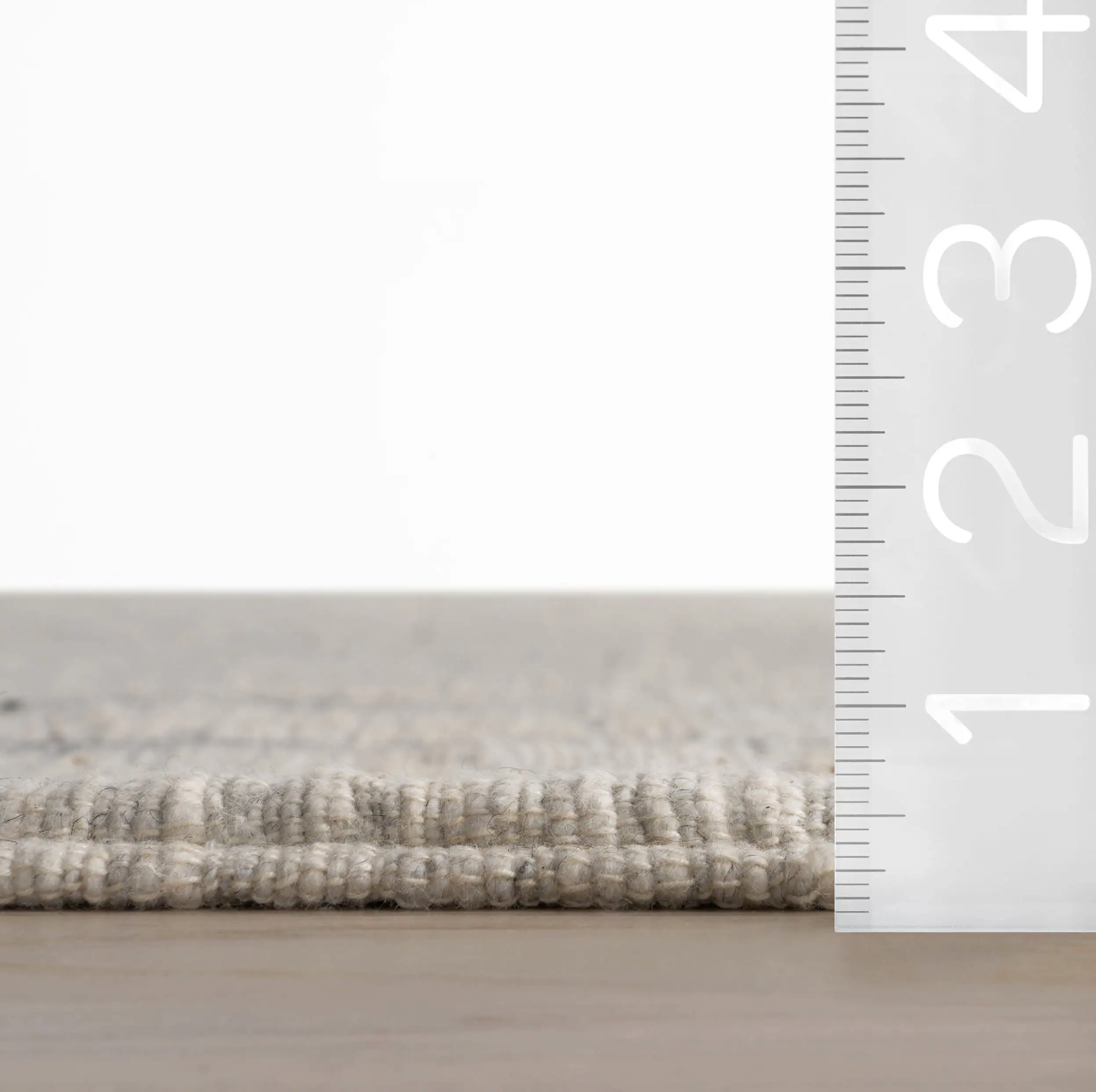 Arven Striped Handmade Cotton Rug | Grey