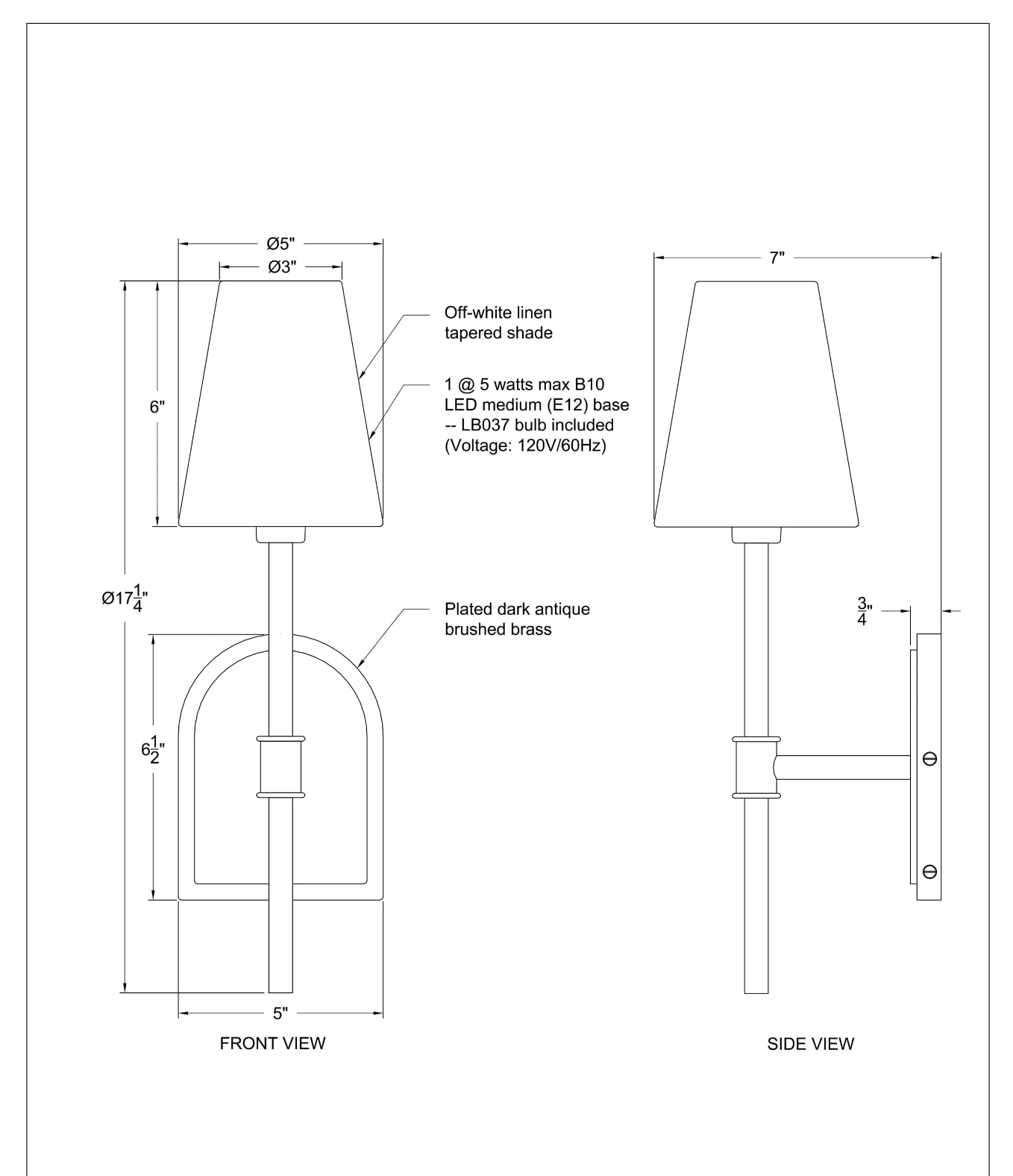 Blonay Sconce