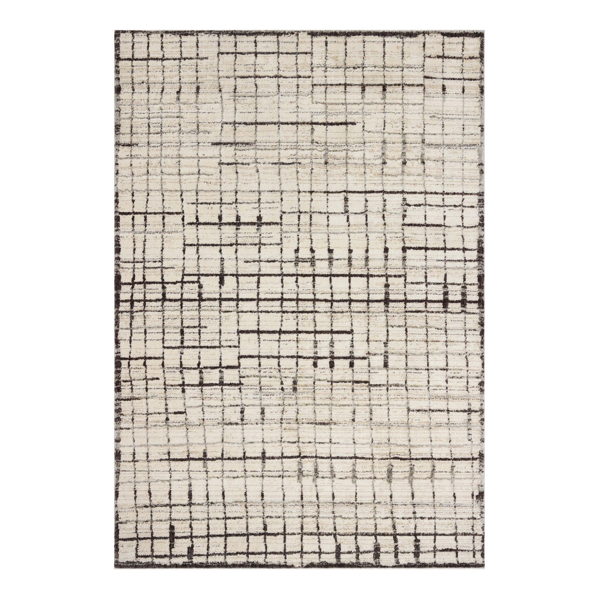 Jeremiah Brent x Loloi Bleecker Ivory / Charcoal Rug