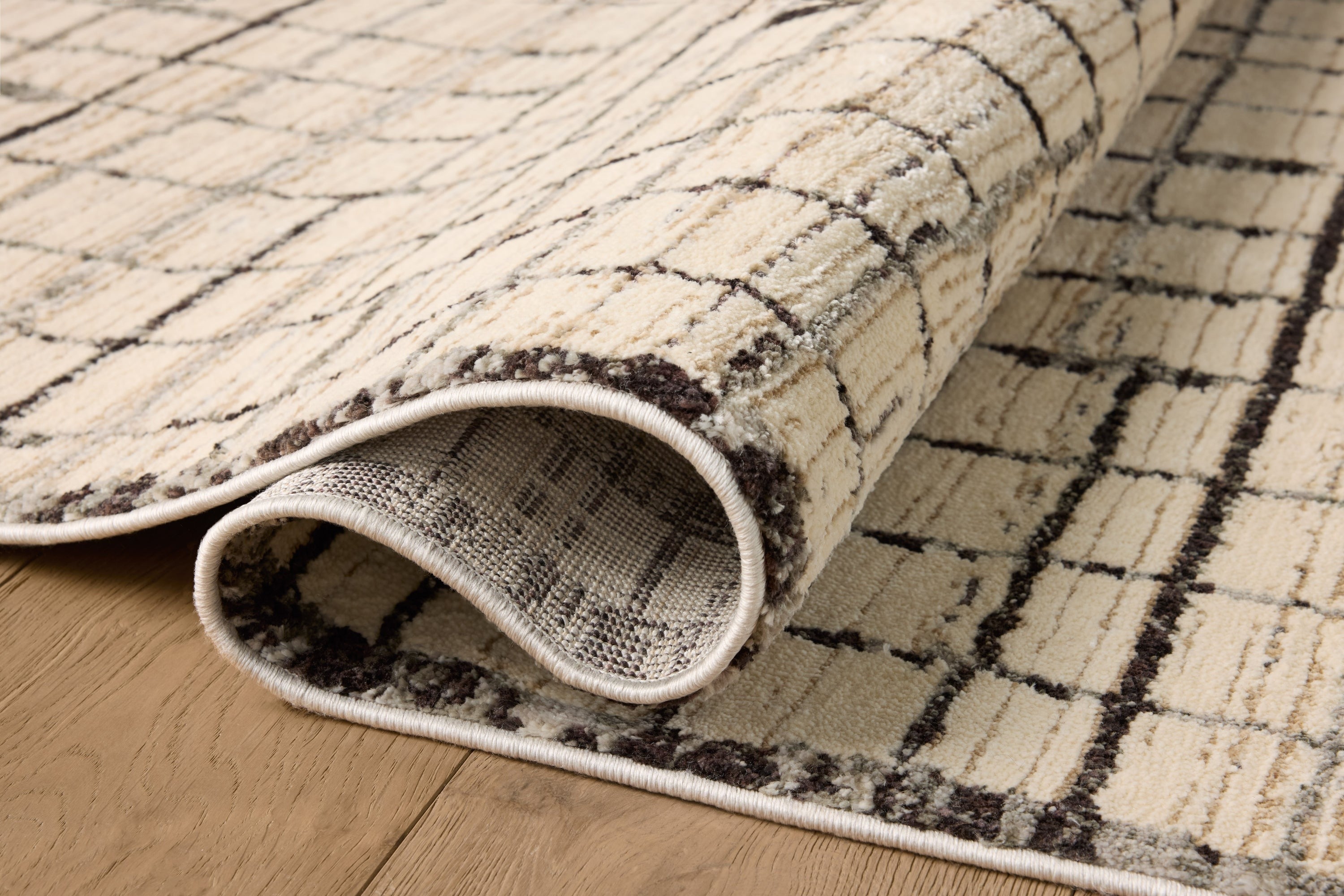 Jeremiah Brent x Loloi Bleecker Ivory / Charcoal Rug