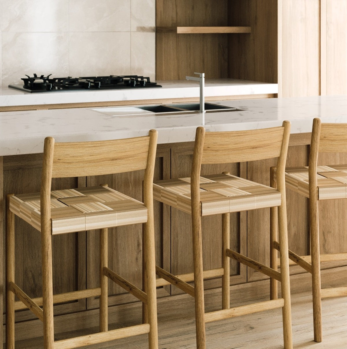 Asher Counter Stool - Natural