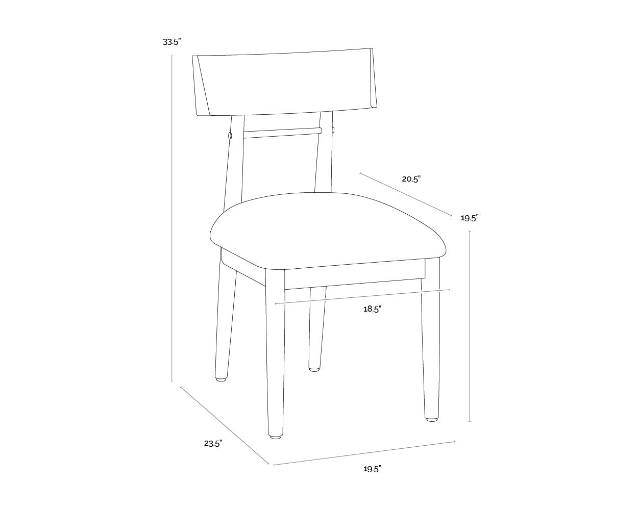 Florian Dining Chair - Light Oak