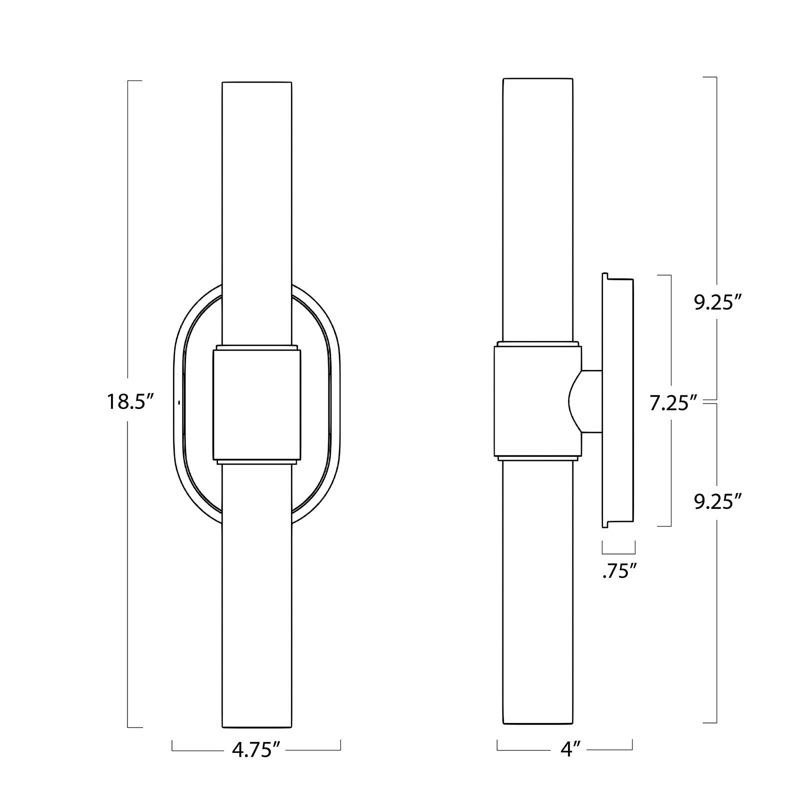 Dixon Double Sconce - Brass