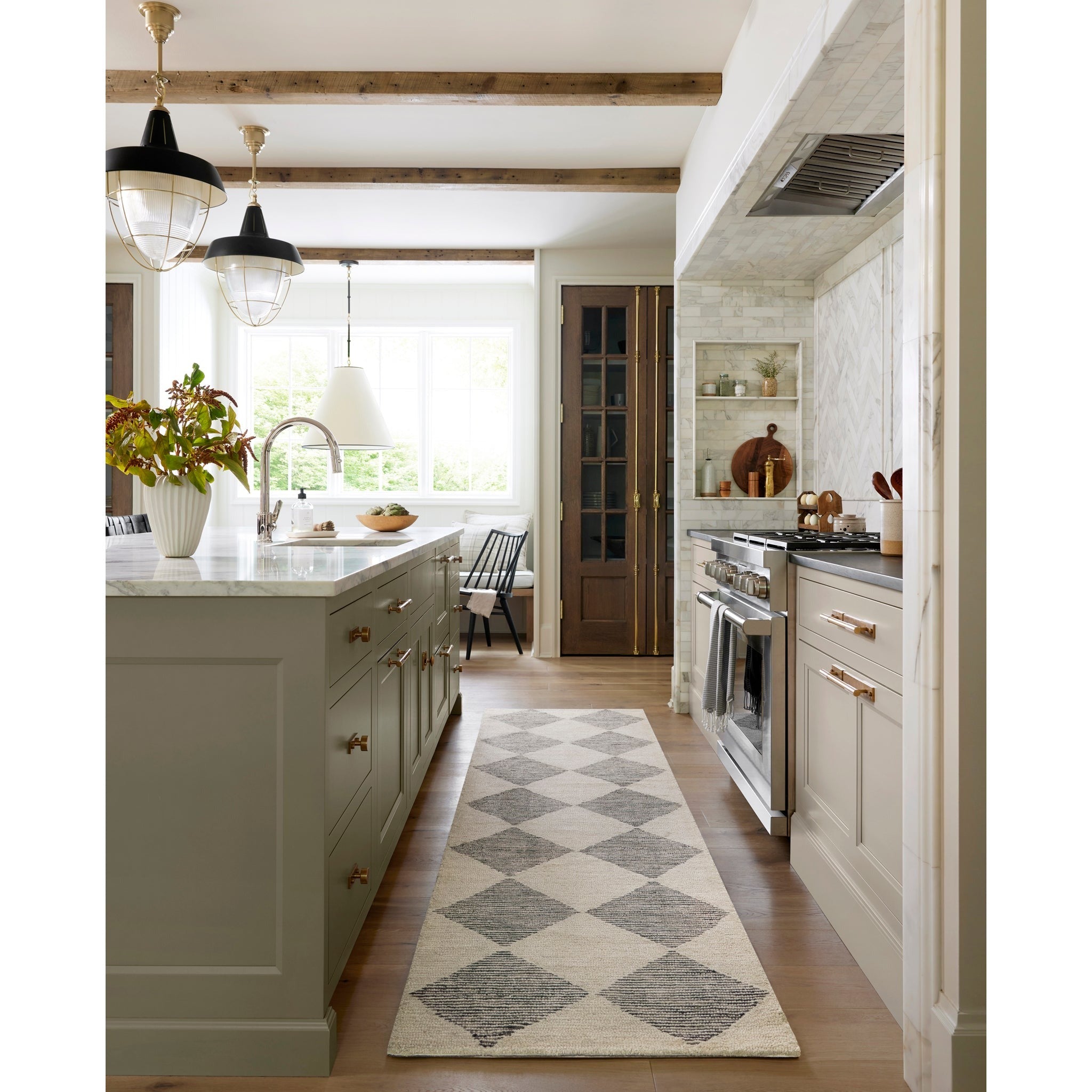 Chris Loves Julia x Loloi Francis Beige/Charcoal Rug