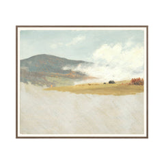 Hillside Fog Framed Print