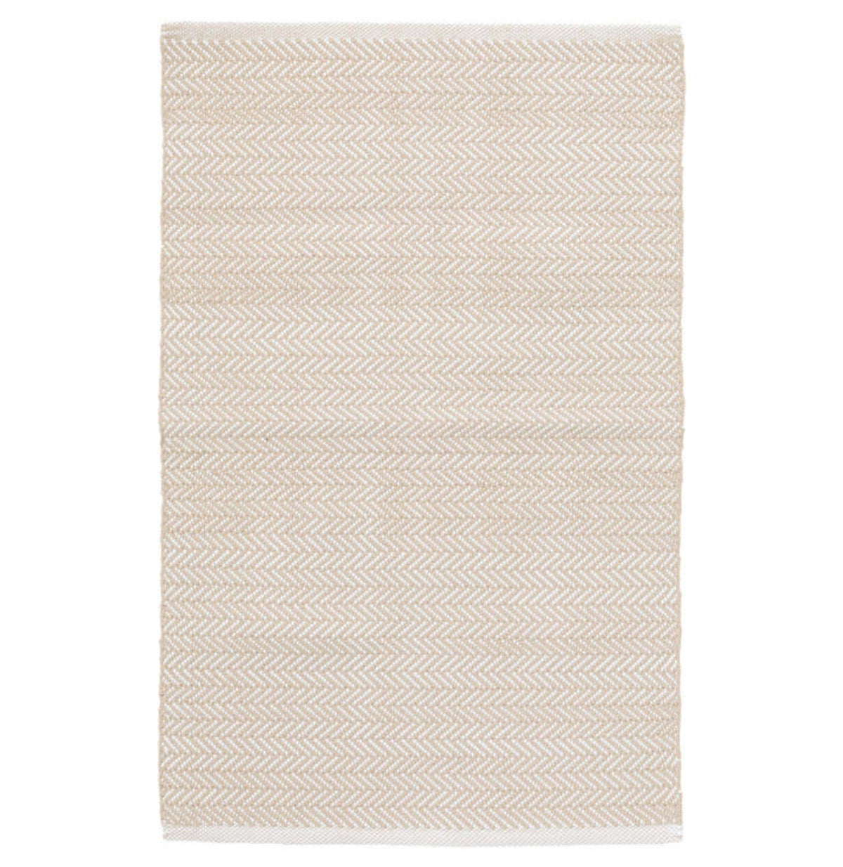 Herringbone Linen/White Indoor/Outdoor Rug