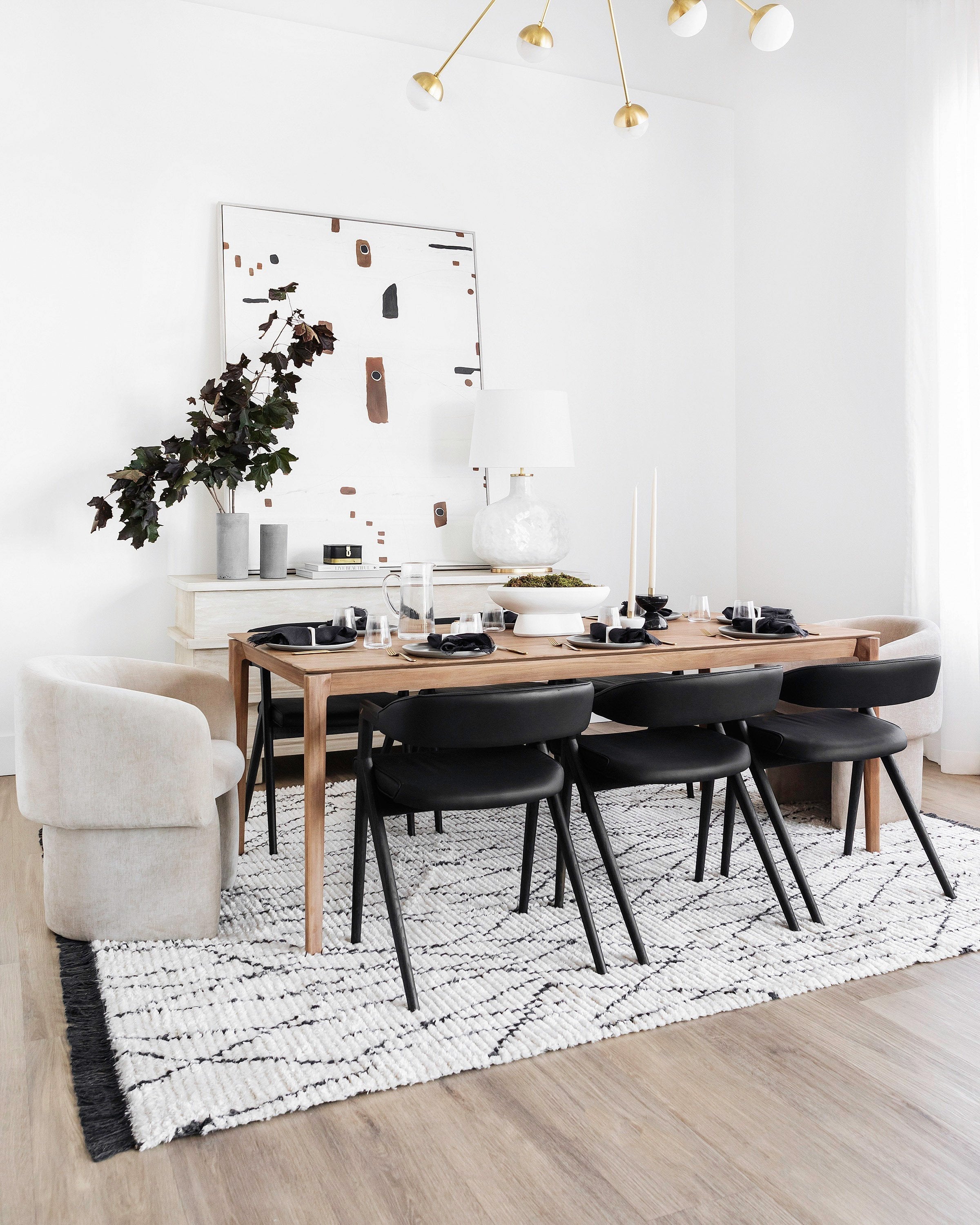 Chris Loves Julia x Loloi Alice Cream/Charcoal II Rug