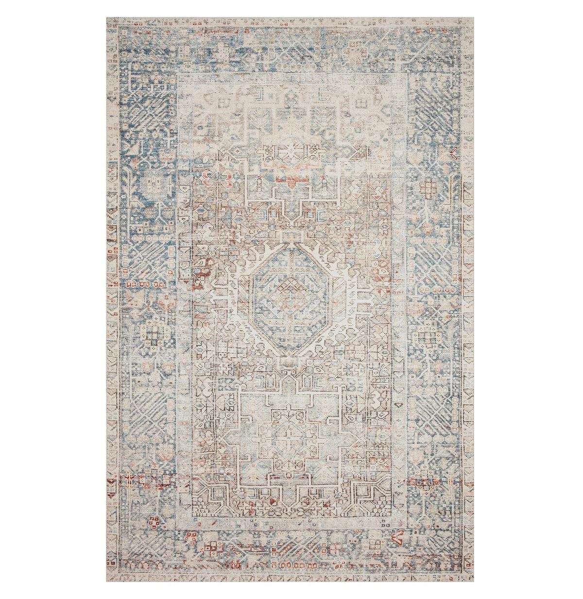 Chris Loves Julia x Loloi Jules Natural/Ocean Rug