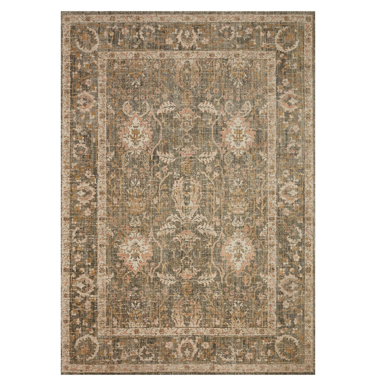Chris Loves Julia x Loloi Rosemarie Sage/Blush Rug