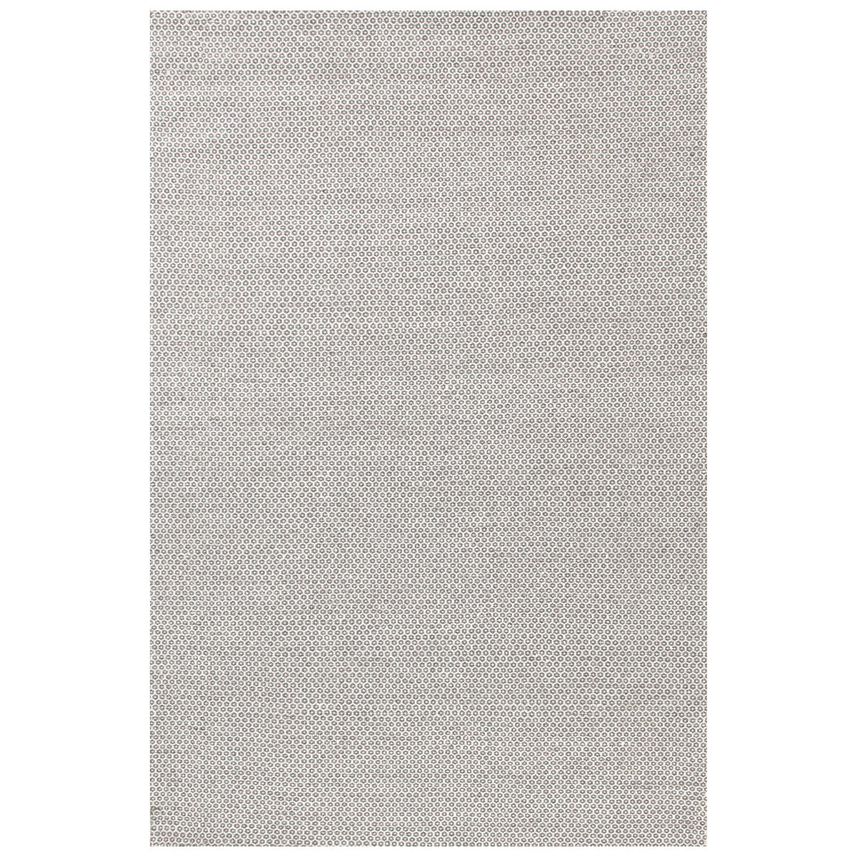 Honeycomb Ivory/Grey Woven Wool Rug